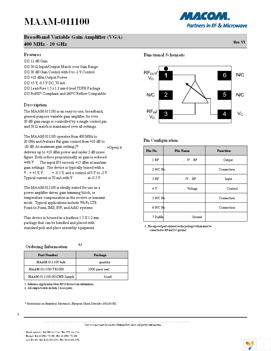 MAAM-011100-TR1000 Page 1