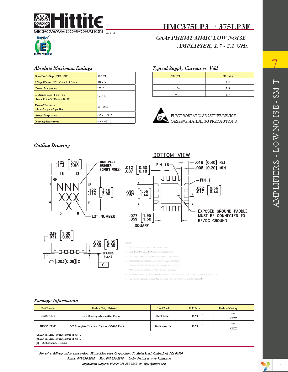 HMC375LP3E Page 6