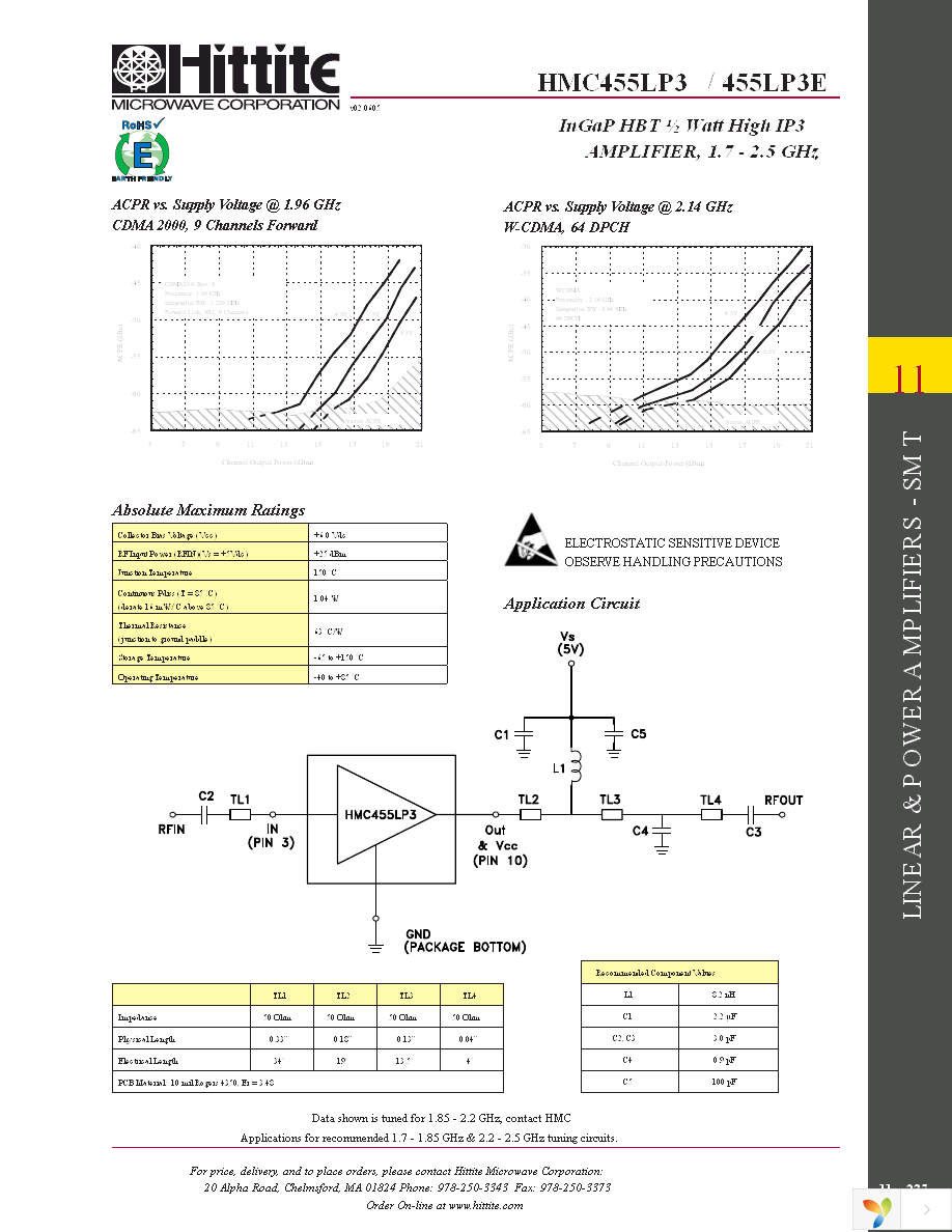 HMC455LP3E Page 6