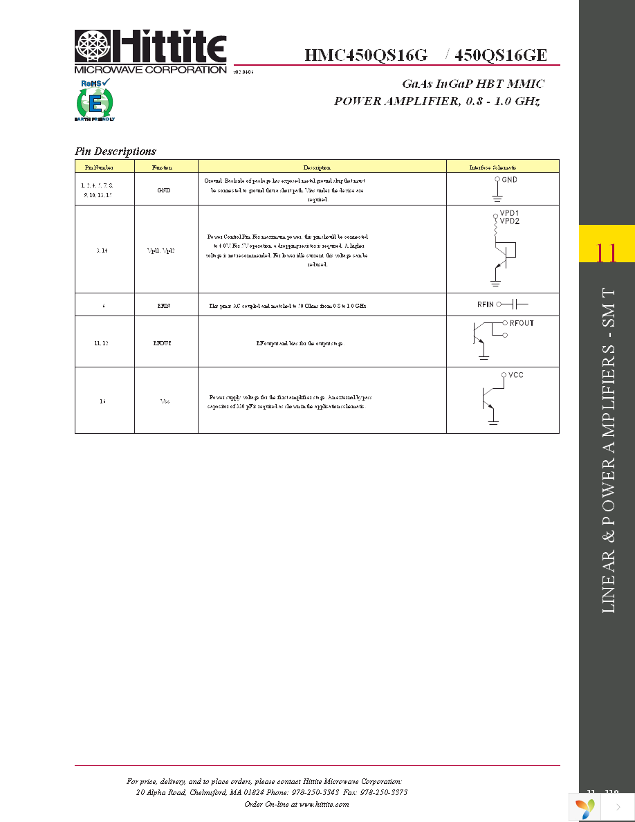 HMC450QS16GE Page 8