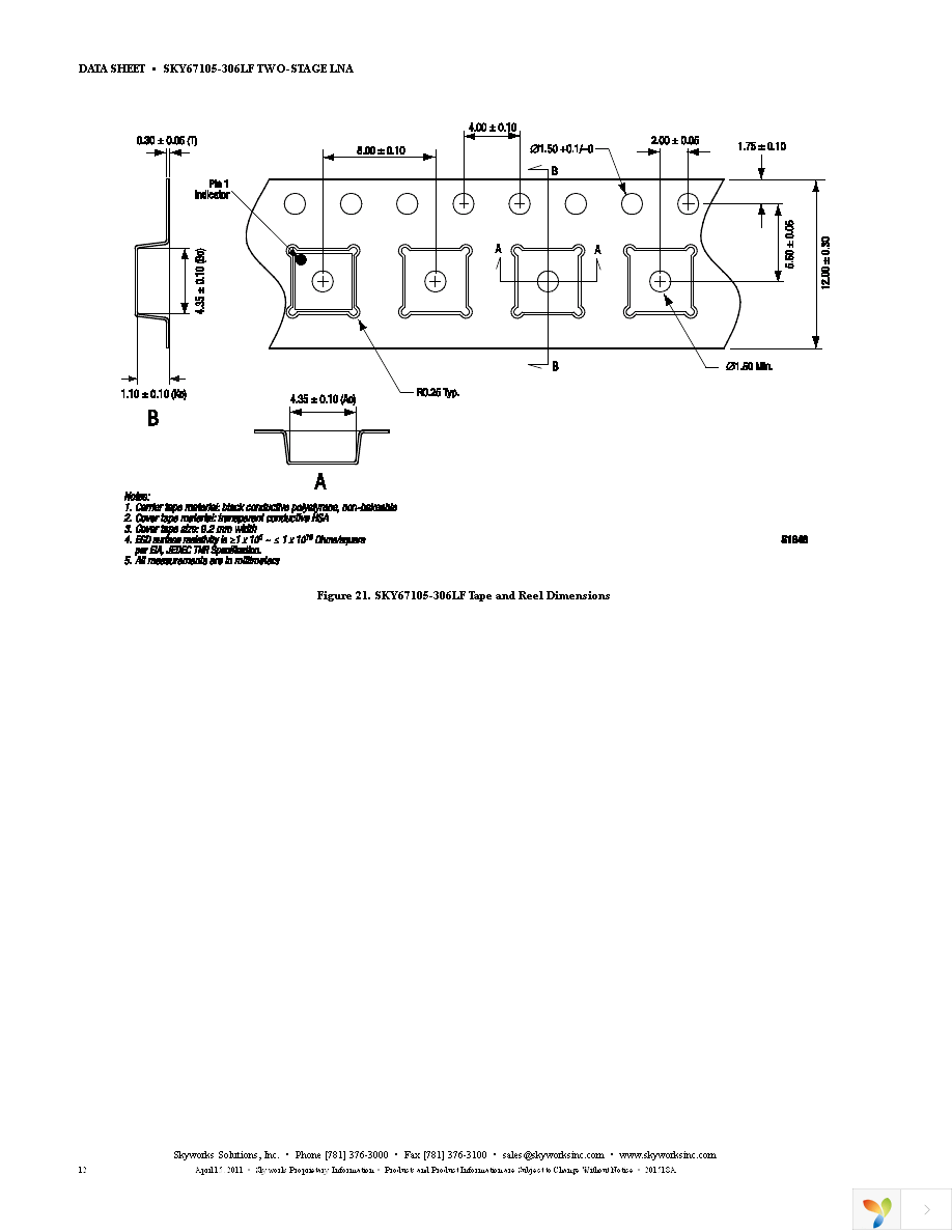 SKY67105-306LF Page 12