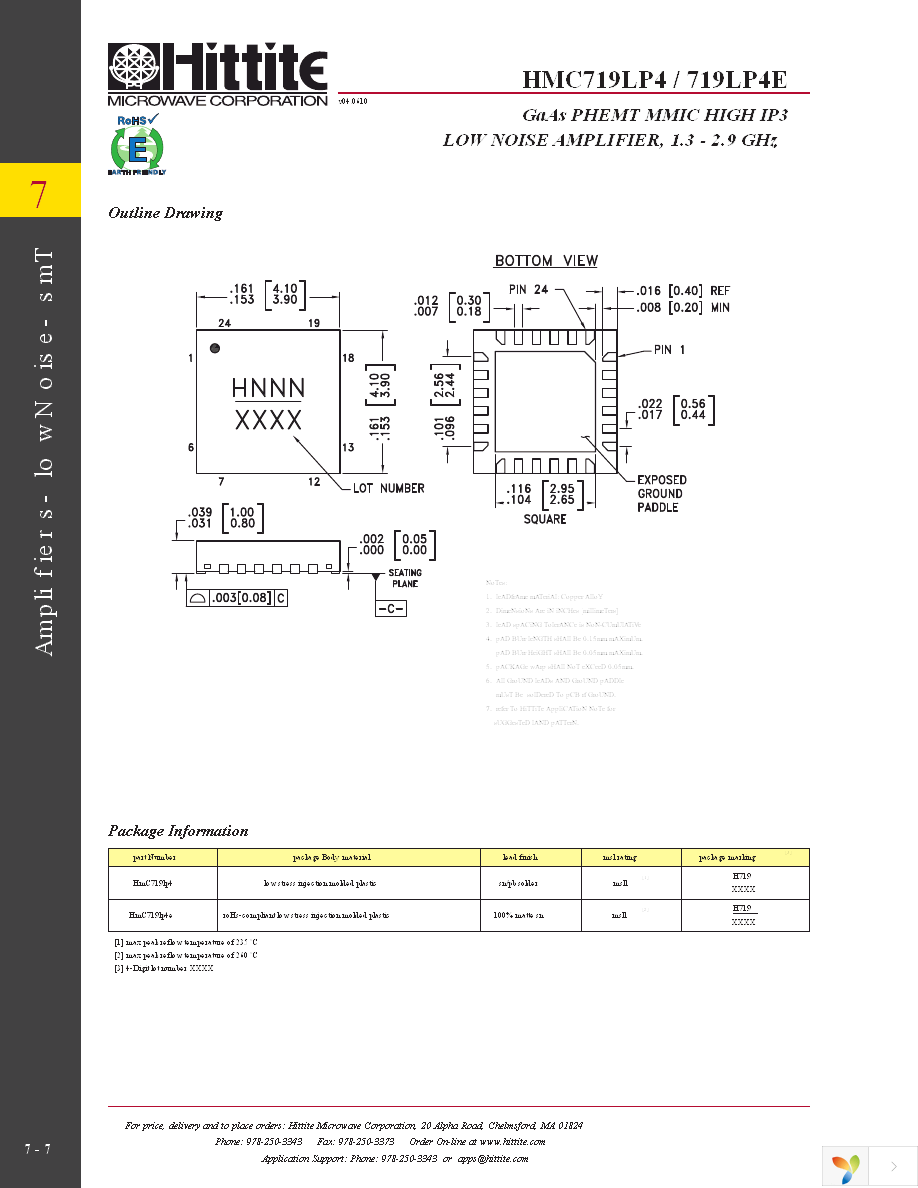 HMC719LP4E Page 9