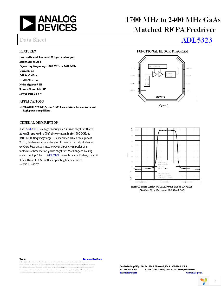 ADL5323ACPZ-R7 Page 1