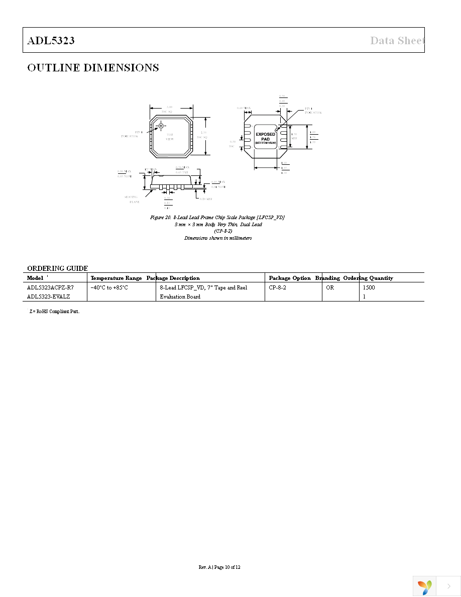 ADL5323ACPZ-R7 Page 10