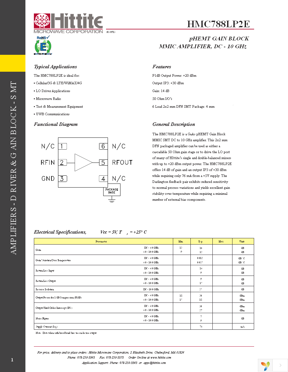 HMC788LP2E Page 3