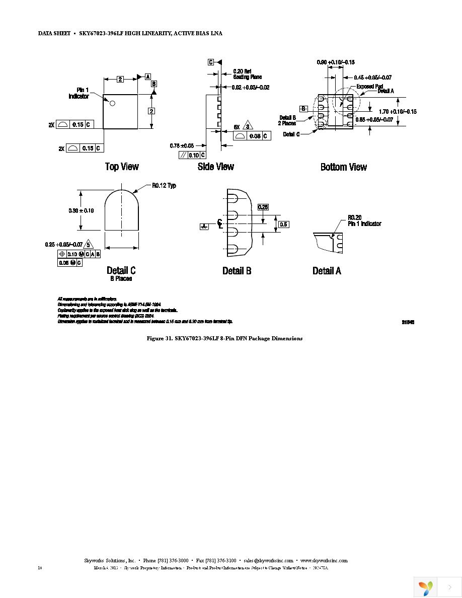 SKY67023-396LF Page 14