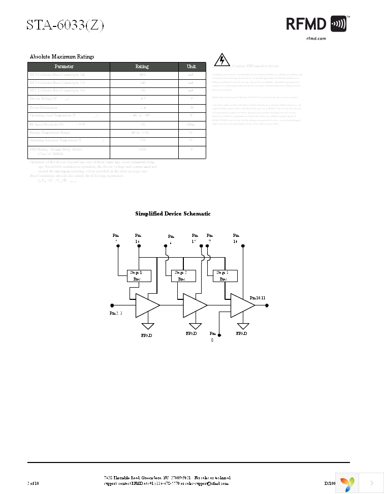 STA-6033Z Page 2