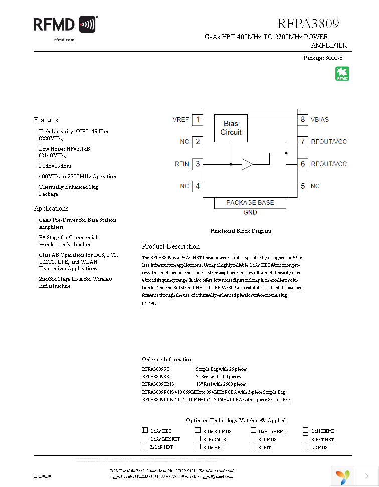 RFPA3809TR13 Page 1