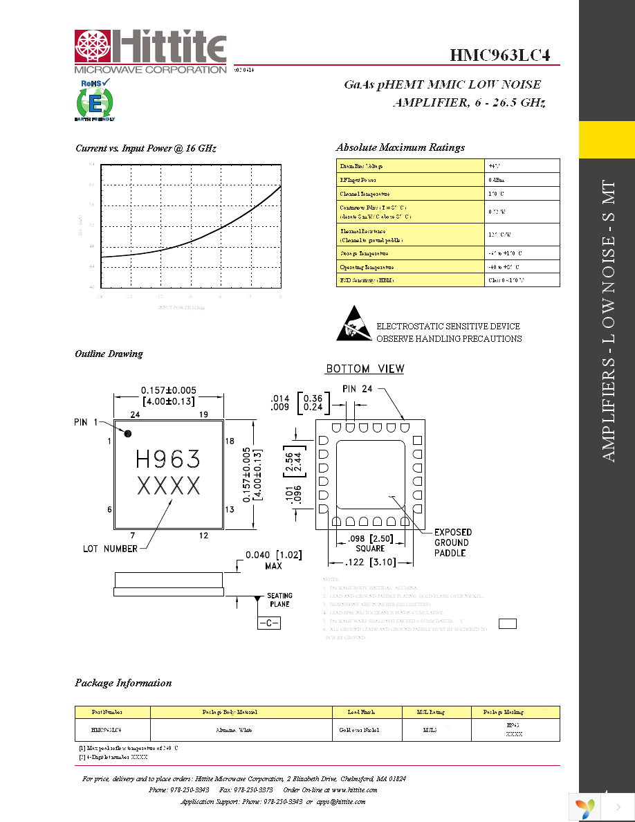 HMC963LC4TR Page 6