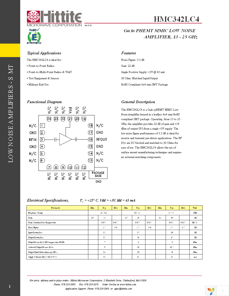 HMC342LC4TR Page 3