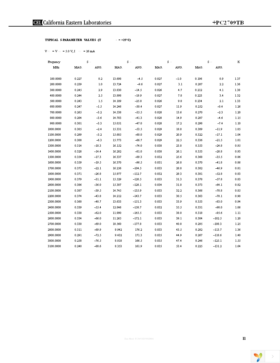 UPC2709TB-E3-A Page 11