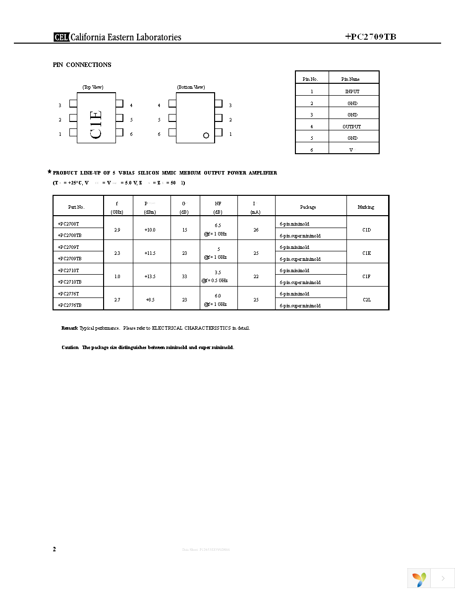 UPC2709TB-E3-A Page 2