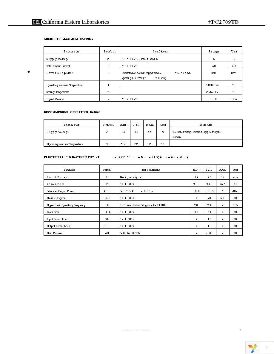 UPC2709TB-E3-A Page 5