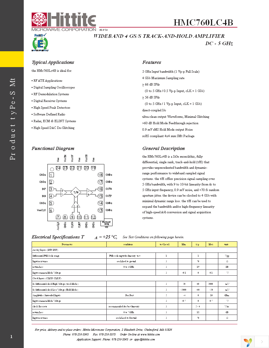 HMC760LC4B Page 3