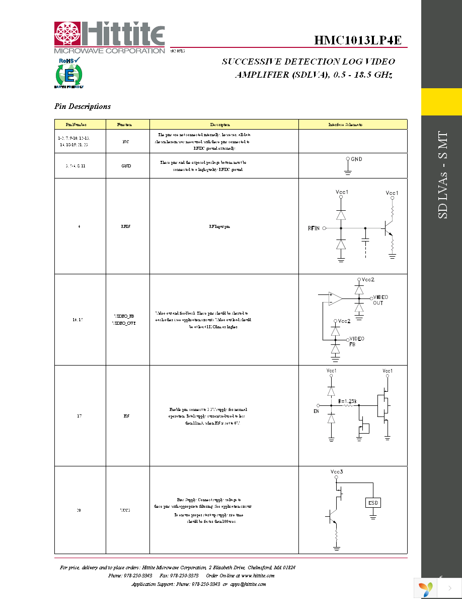 HMC1013LP4E Page 8