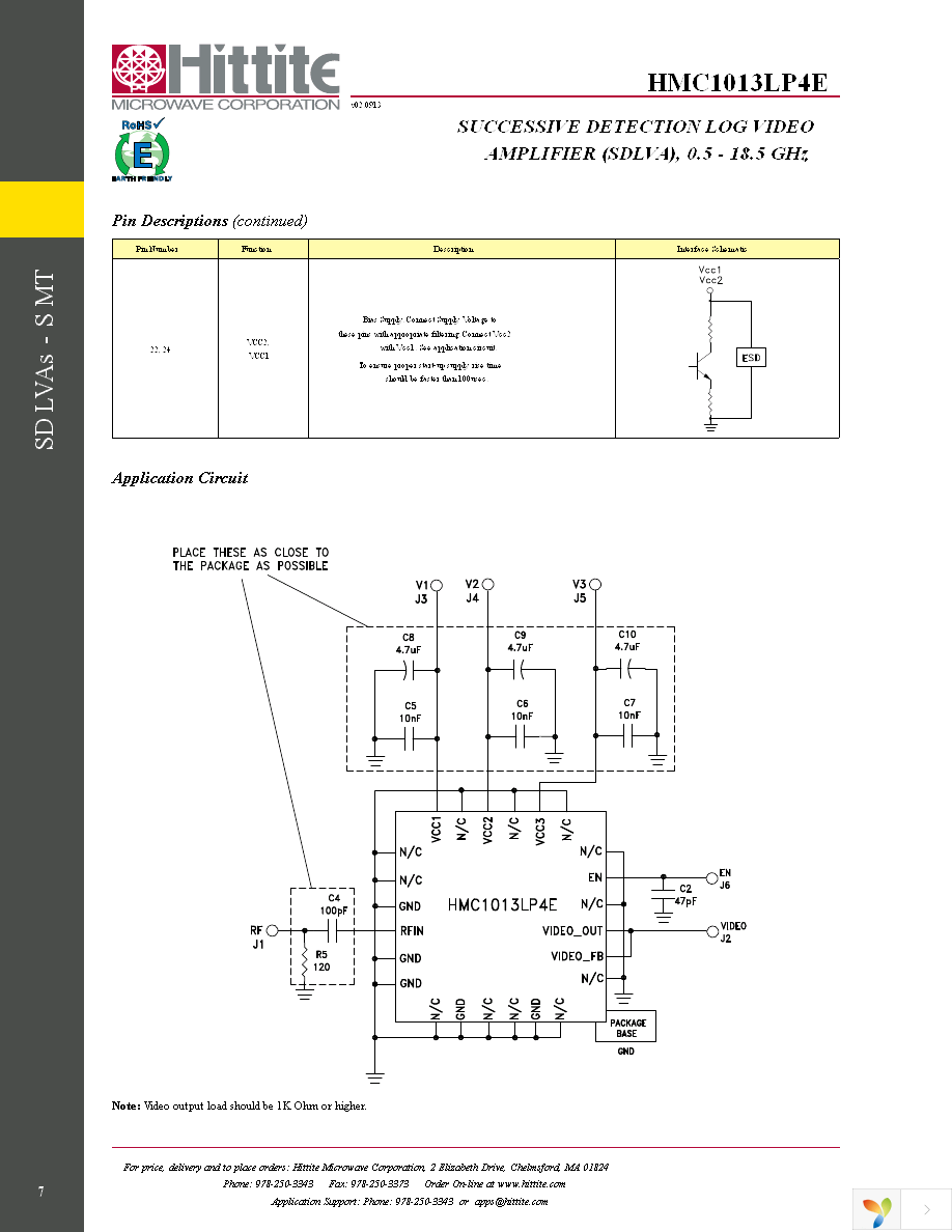 HMC1013LP4E Page 9