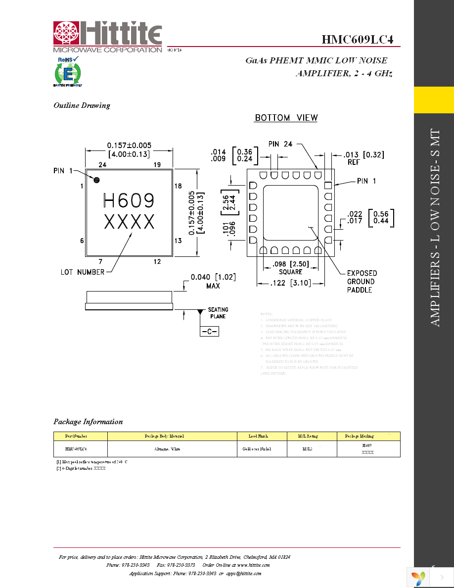 HMC609LC4 Page 8