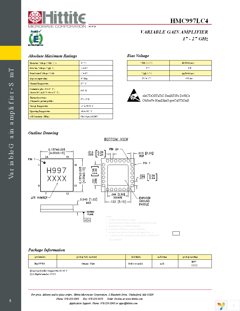 HMC997LC4 Page 7