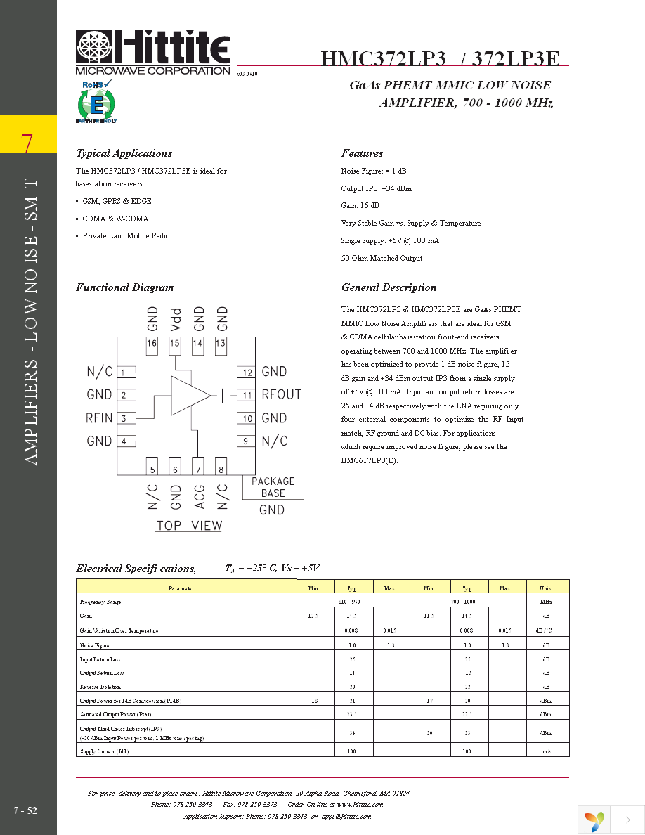 HMC372LP3E Page 3