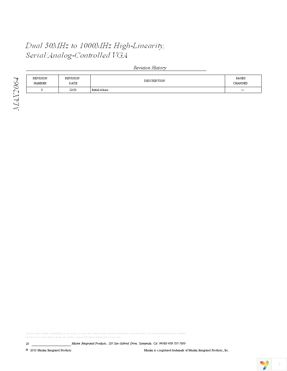 MAX2064ETM+ Page 20