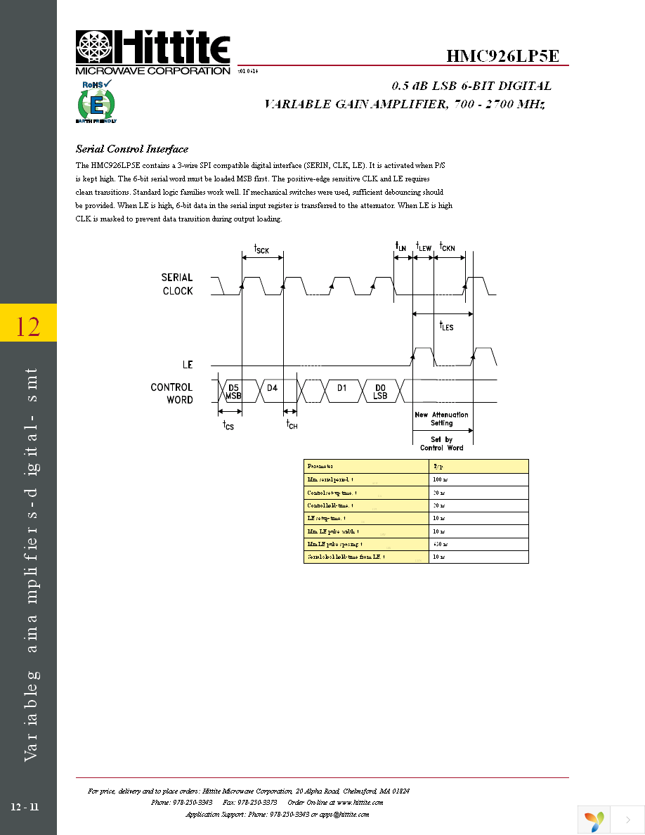 HMC926LP5E Page 13