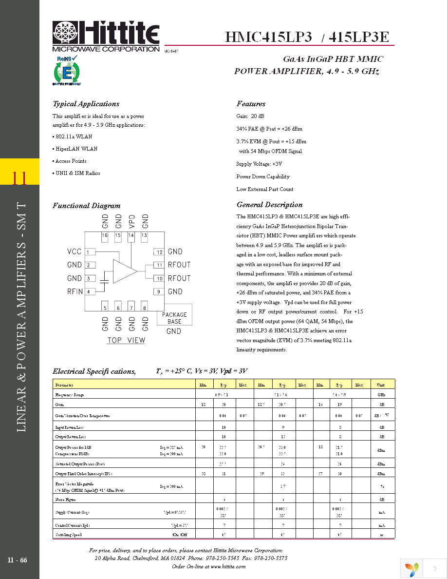 HMC415LP3E Page 3