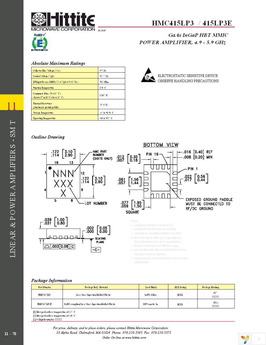 HMC415LP3E Page 7