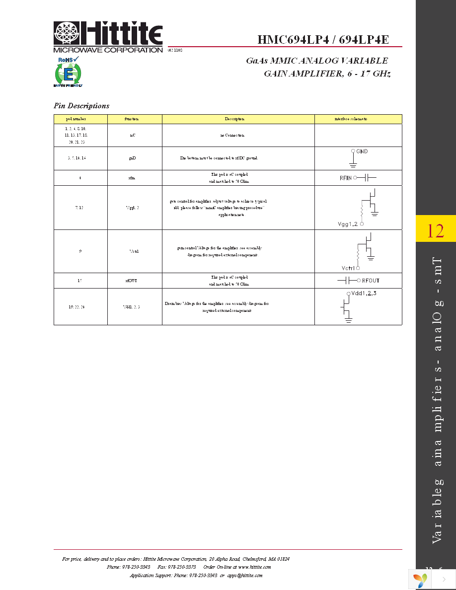 HMC694LP4E Page 8