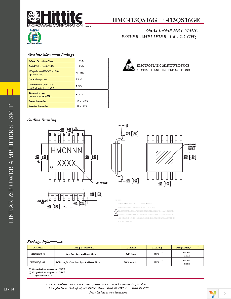 HMC413QS16GE Page 7