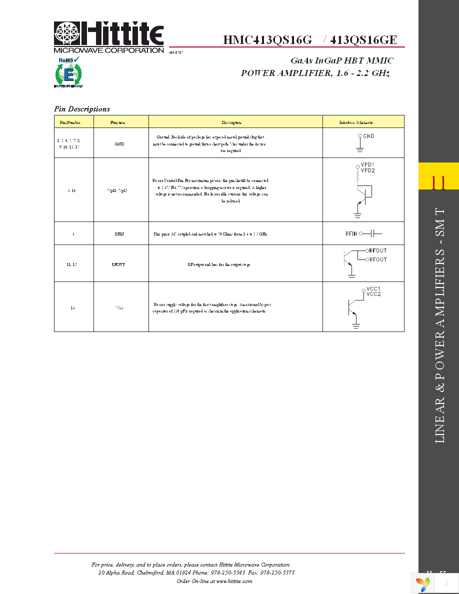 HMC413QS16GE Page 8