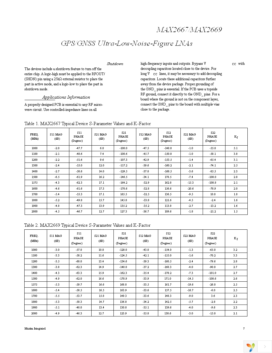 MAX2669EWT+T10 Page 7