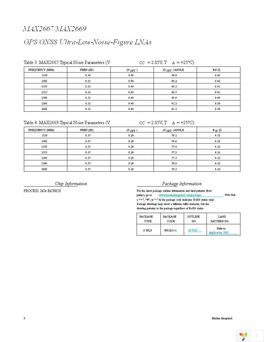 MAX2669EWT+T10 Page 8