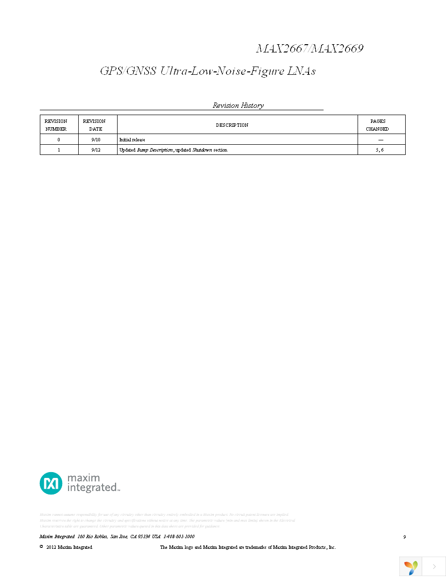 MAX2669EWT+T10 Page 9