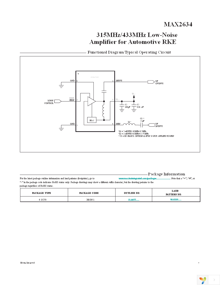 MAX2634AXT+T Page 7