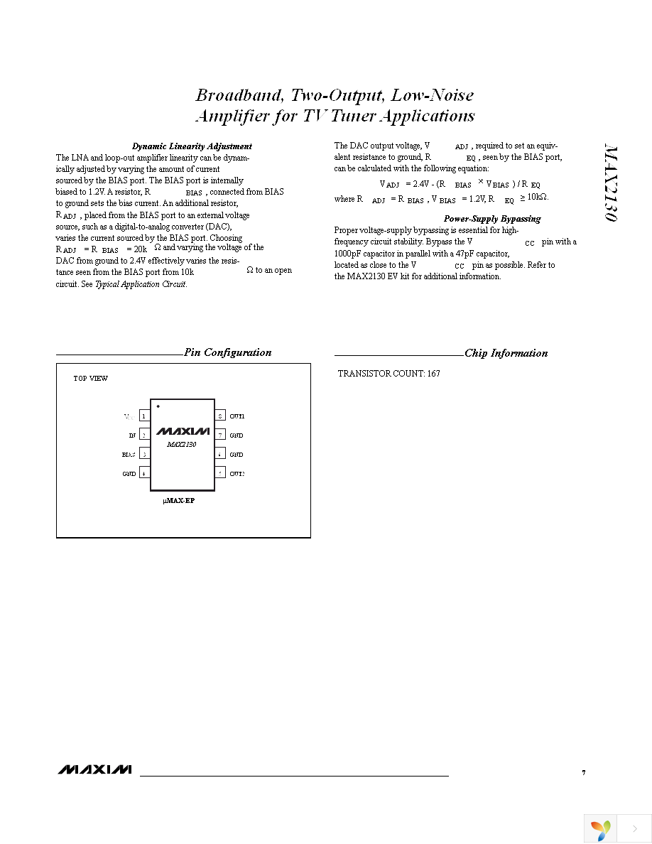 MAX2130EUA+T Page 7