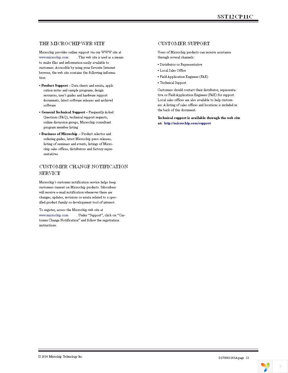 SST12CP11C-QUCE Page 13