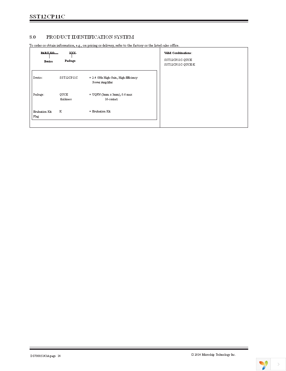 SST12CP11C-QUCE Page 14