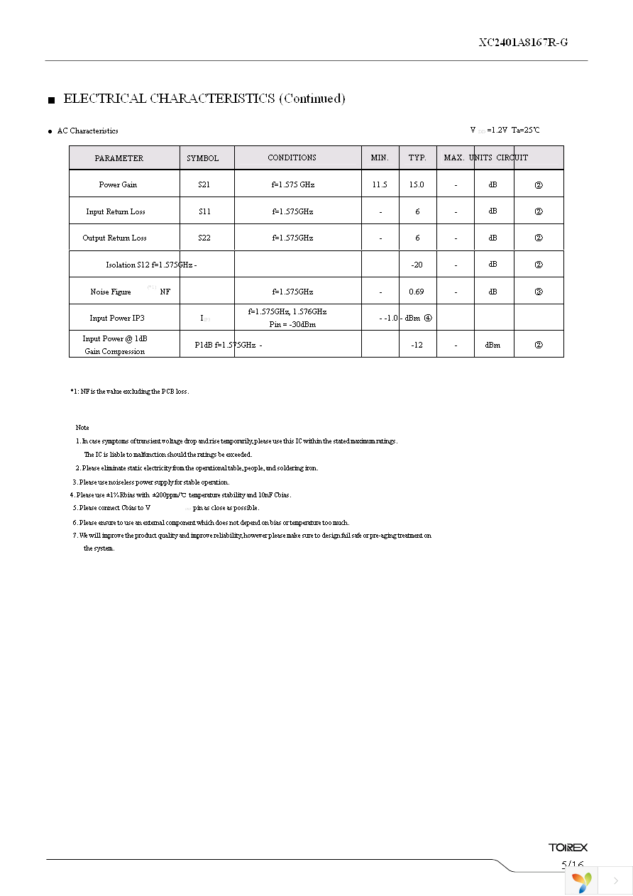 XC2401A8167R-G Page 5