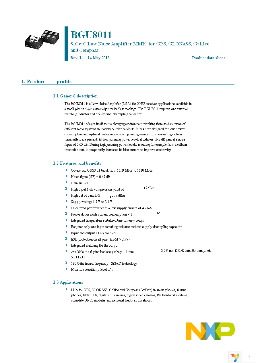 BGU8011X Page 1