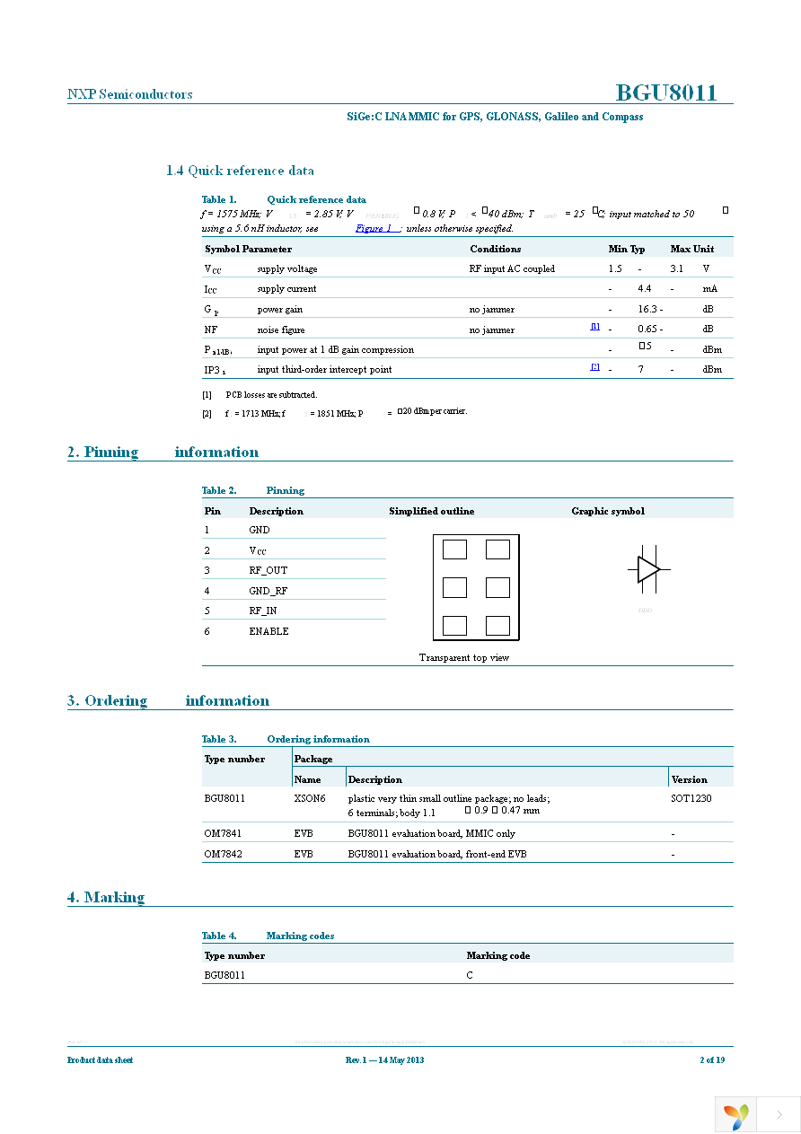 BGU8011X Page 2