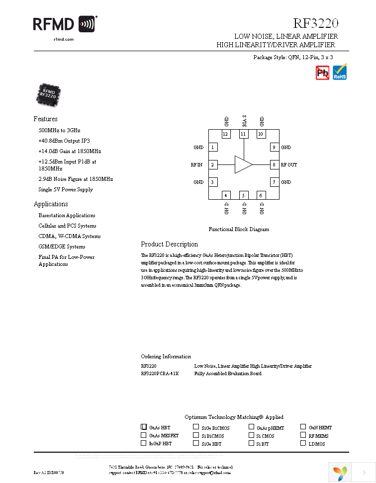 RF3220TR7 Page 1