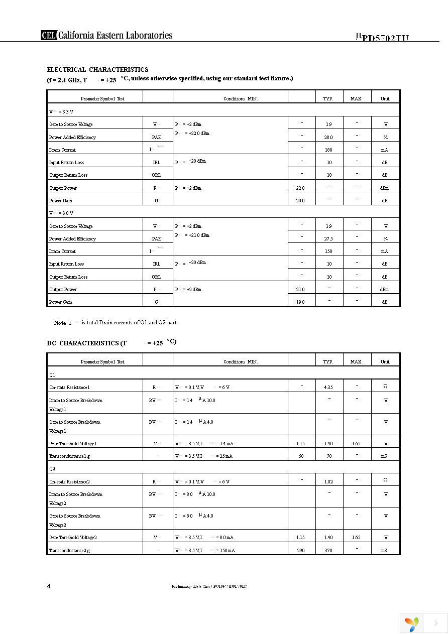 UPD5702TU-A Page 4