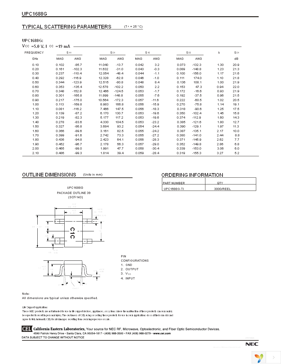 UPC1688G-A Page 4