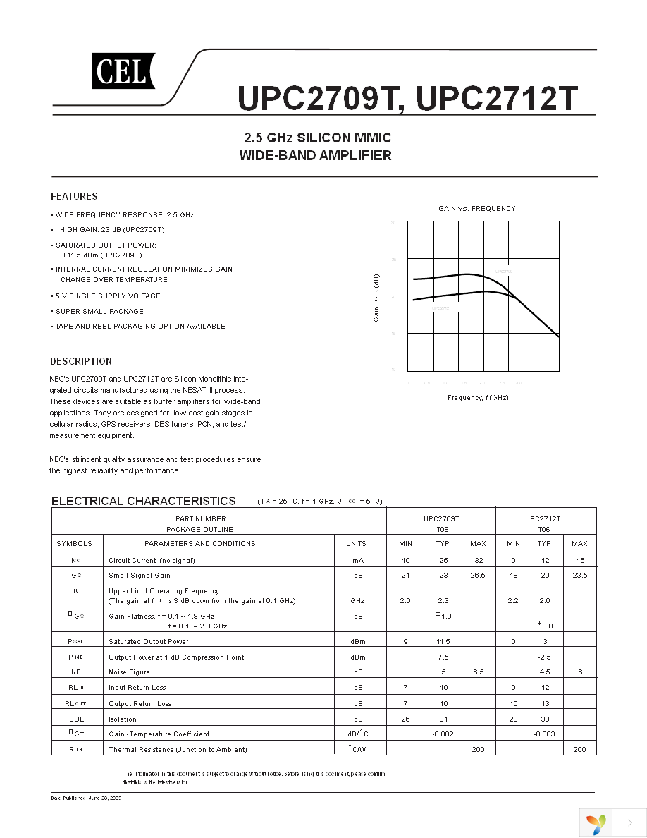 UPC2709T-A Page 1