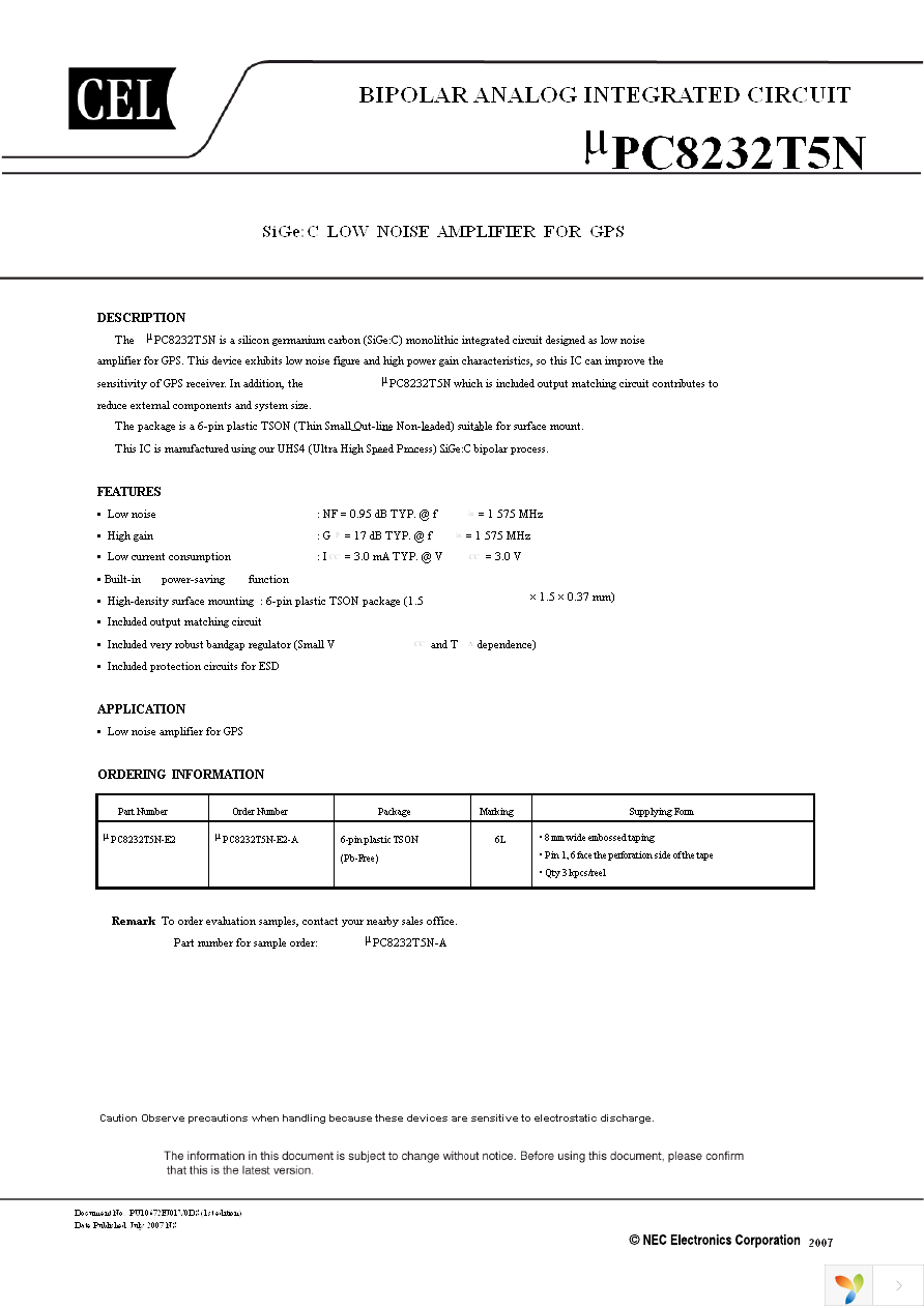 UPC8232T5N-E2-A Page 1