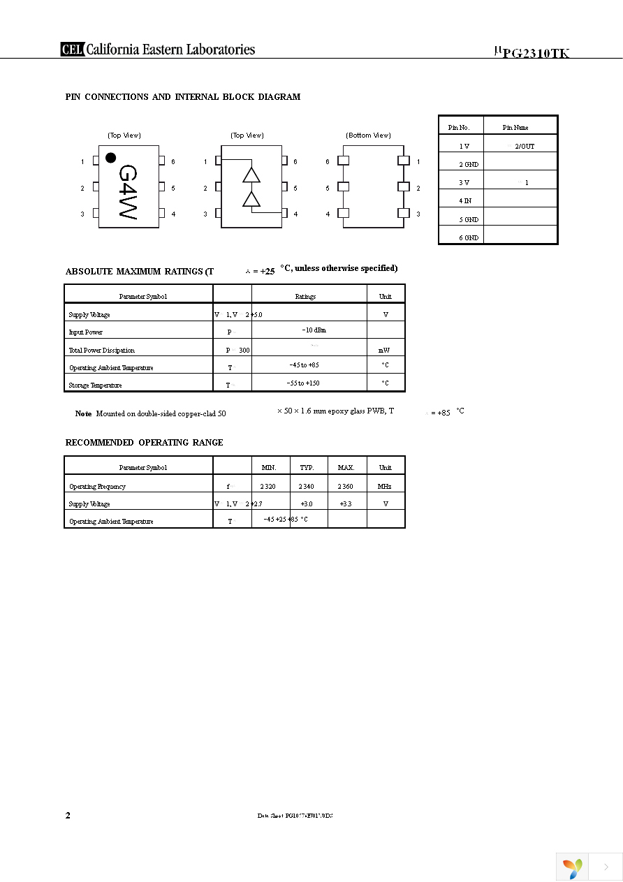 UPG2310TK-A Page 2