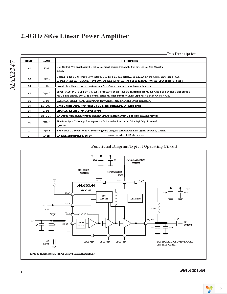 MAX2247EBC+T Page 6