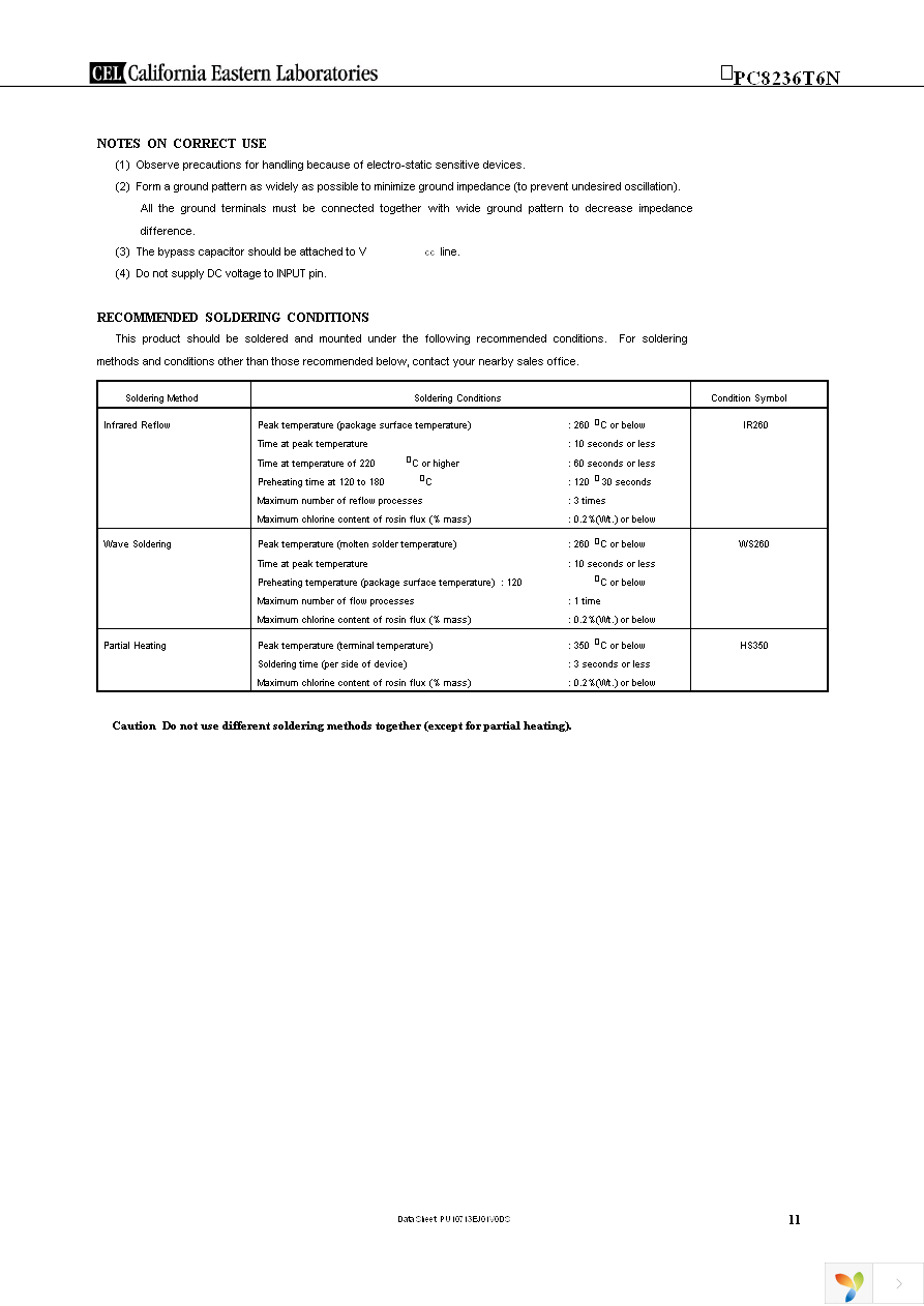 UPC8236T6N-E2-A Page 11