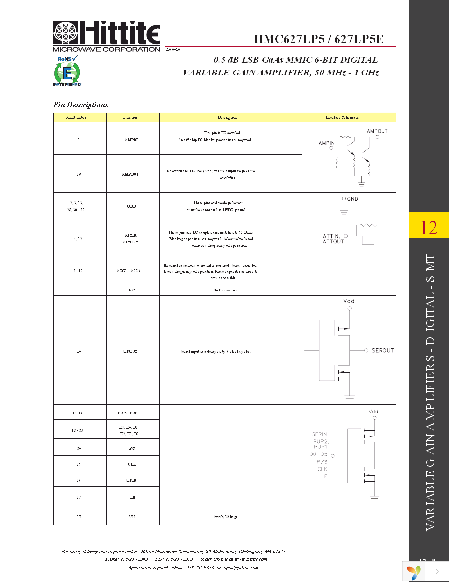 HMC627LP5E Page 10