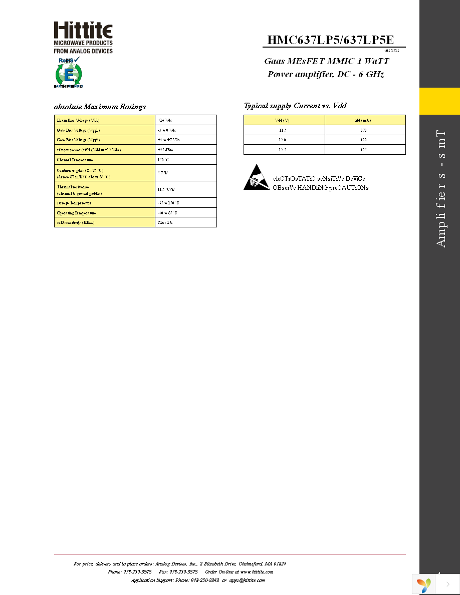 HMC637LP5E Page 6